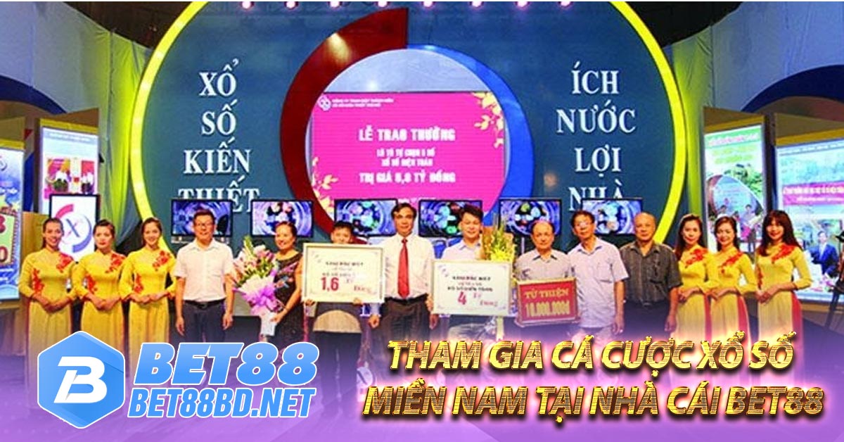 Tham gia cá cược xổ số miền Nam tại nhà cái BET88